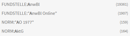 Vorschlag aus Liste übernehmen