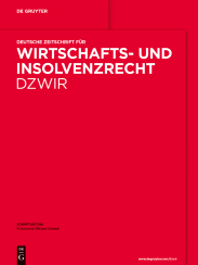 Abbildung: Deutsche Zeitschrift für Wirtschafts- und Insolvenzrecht (DZWIR)