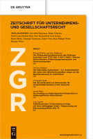 Abbildung: Zeitschrift für Unternehmens- und Gesellschaftsrecht (ZGR)