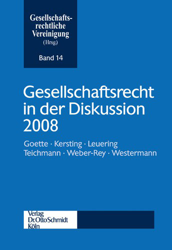 Abbildung: Gesellschaftsrecht in der Diskussion 2008