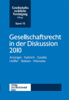 Abbildung: Gesellschaftsrecht in der Diskussion 2010