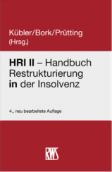 Abbildung: HRI II – Handbuch Restrukturierung in der Insolvenz