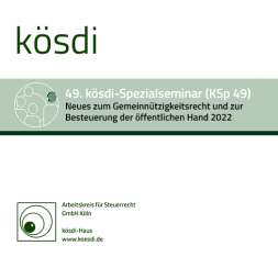 Abbildung: KSp 49 - Neues zum Gemeinnützigkeitsrecht und zur Besteuerung der öffentlichen Hand 2022