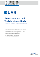 Abbildung: Umsatzsteuer- und Verkehrsteuer-Recht (UVR)